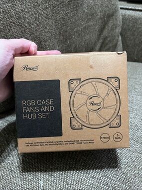Rosewill RGBF-23001 120mm Dual Ring addressable RGB CASE Fan Hub set 5 Fans New